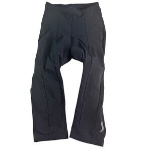 Shebeest Cycling Tights Womens Small Black Padded Bike Pants Made USA Lycra
